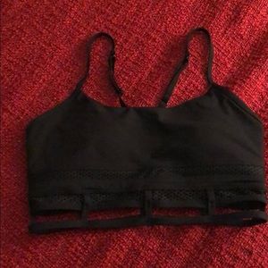 Lorna Jane sports bra, mesh detail on bottom